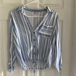 No Boundaries Striped Button Down Shirt